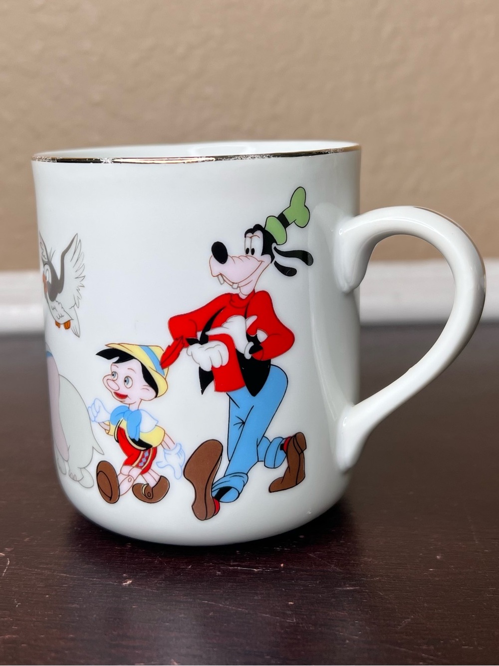 Vintage 1970s Disney Parade Character Coffee Mug Japan Disneyland